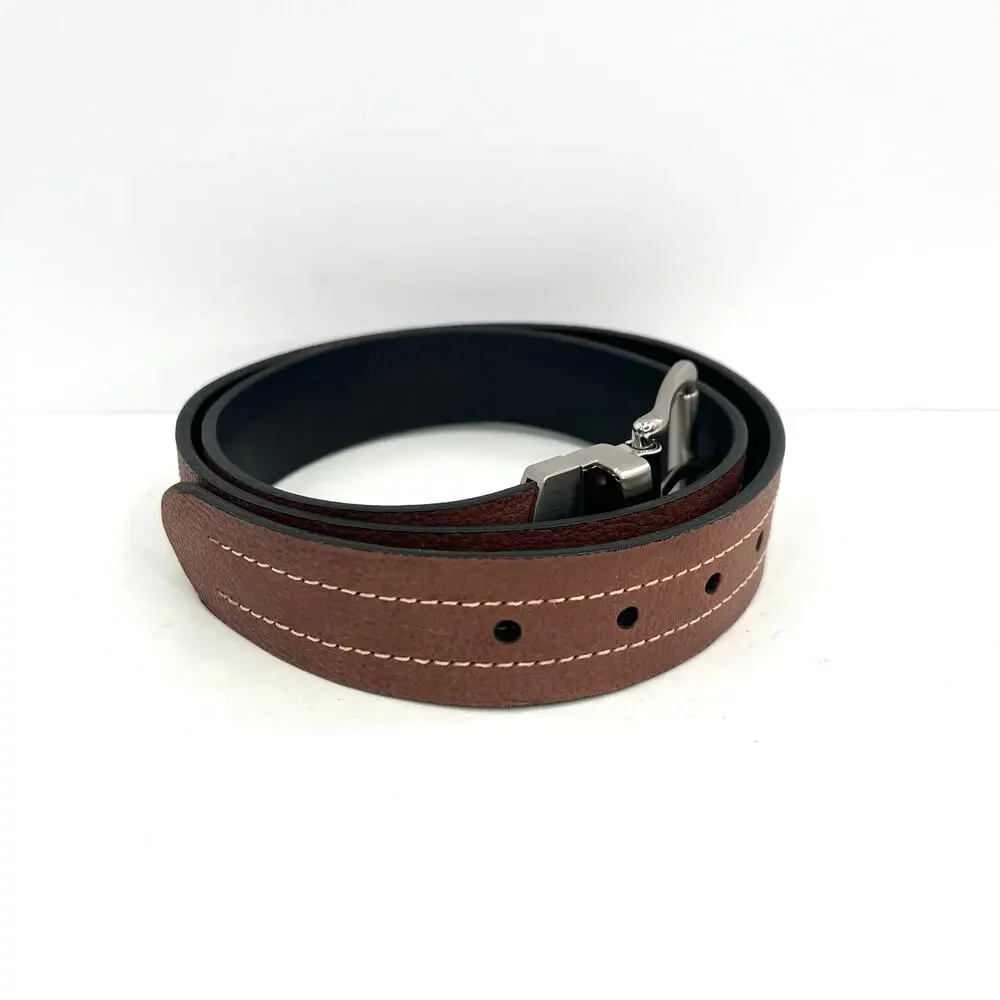 Fossil men’s double stitch square buckle belt